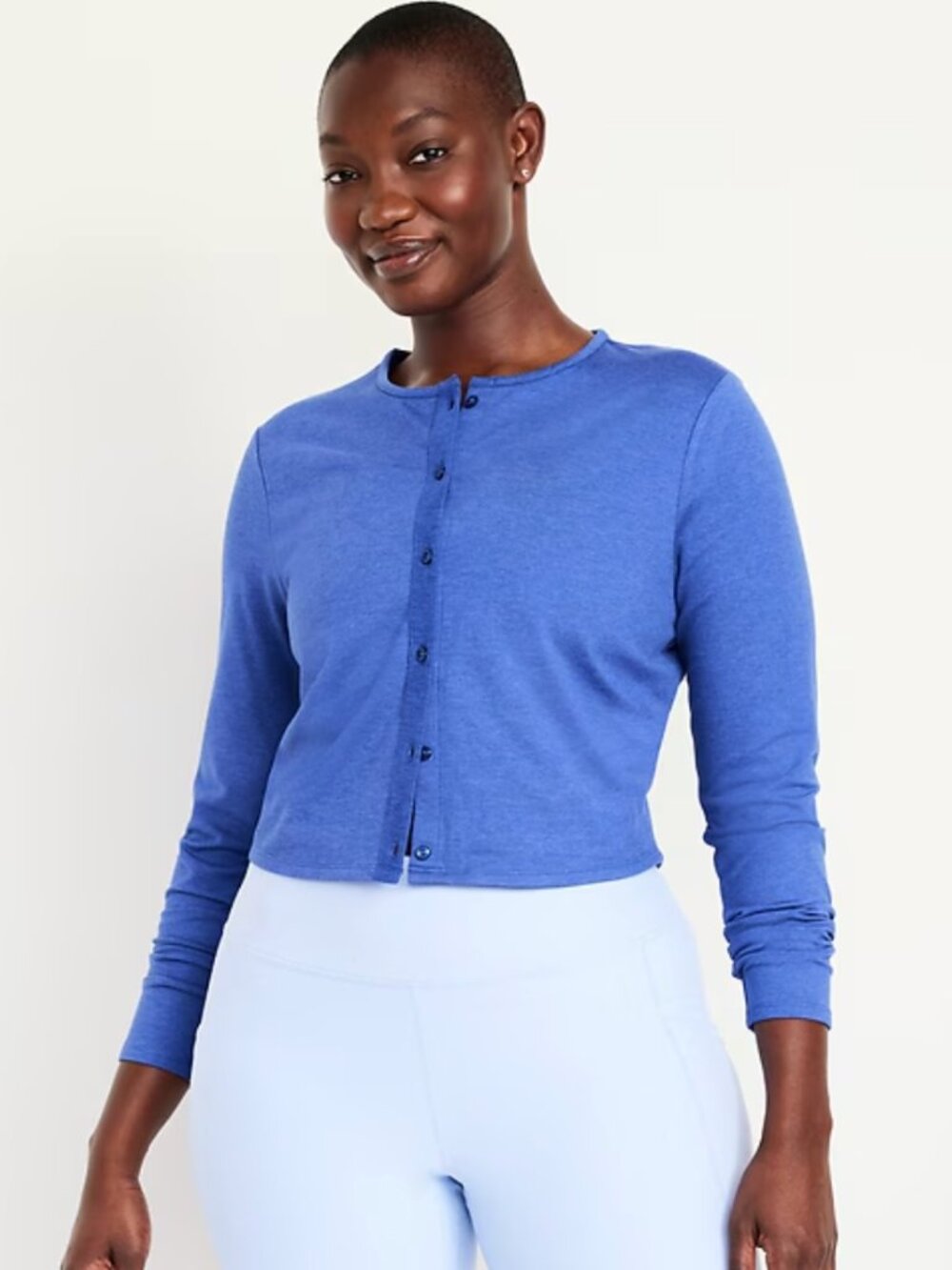 Old Navy CloudComfy Cropped Cardigan - Laundered Blue